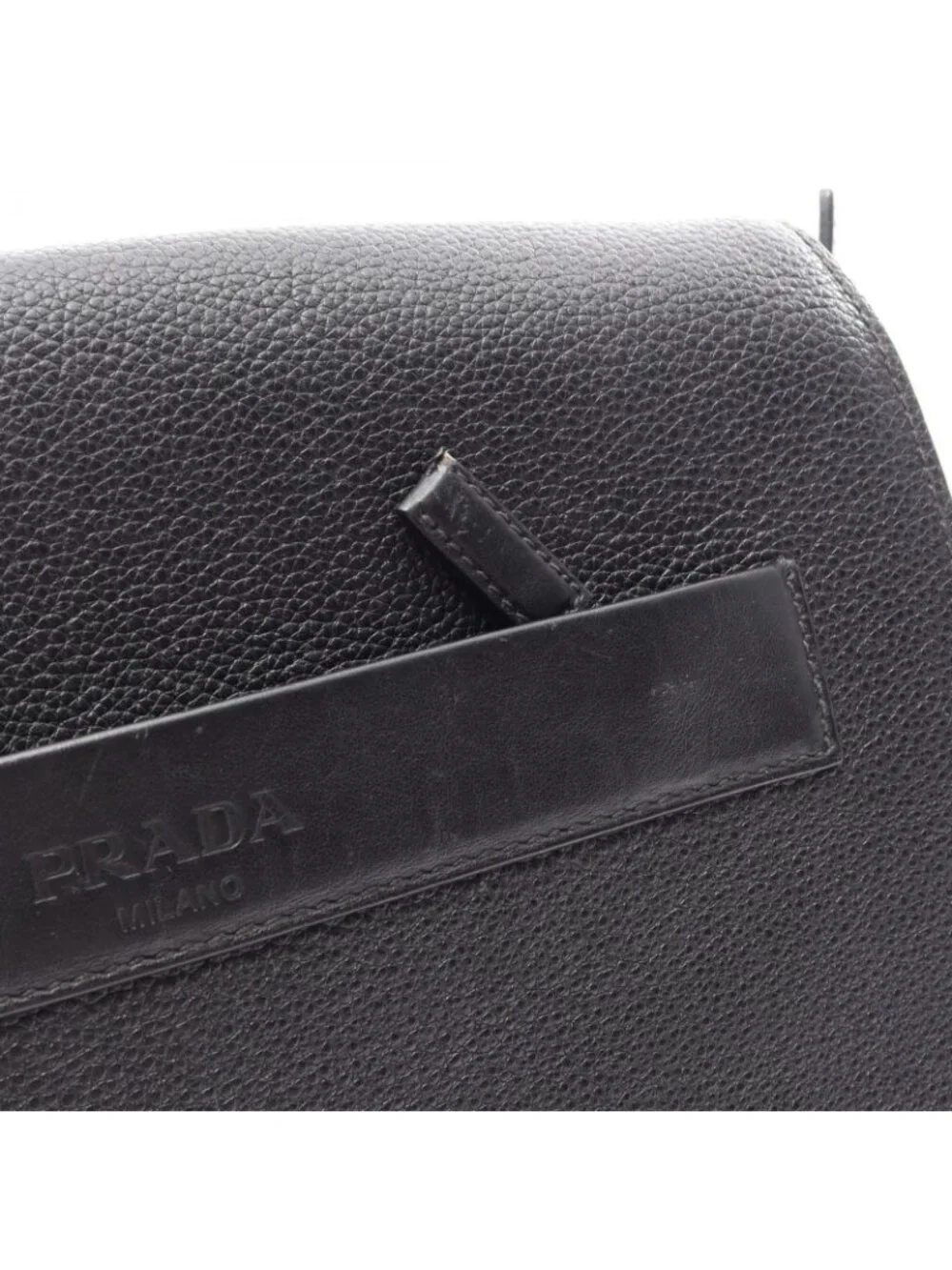 Prada Shoulder Bag Toro Nero Leather